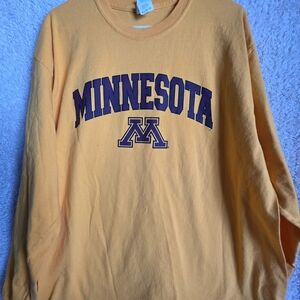 Impo Gold Long Sleeve Tee with Purple Minnesota Design